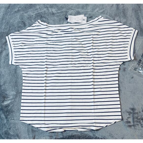 Universal Standard Tops - 2/$30 NEW Universal Standard Size (00-0) Striped White Navy Blue Blouse Causal